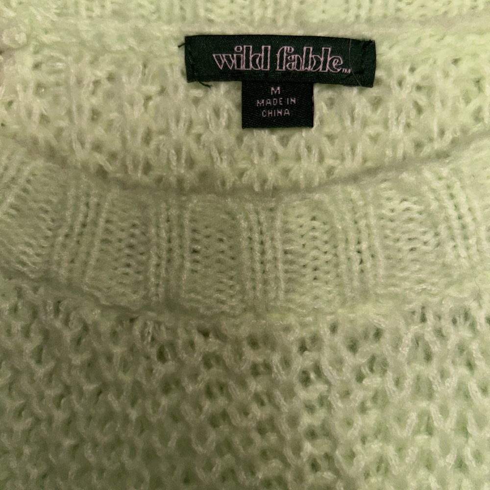 Wild Fable Women's Green Sweater